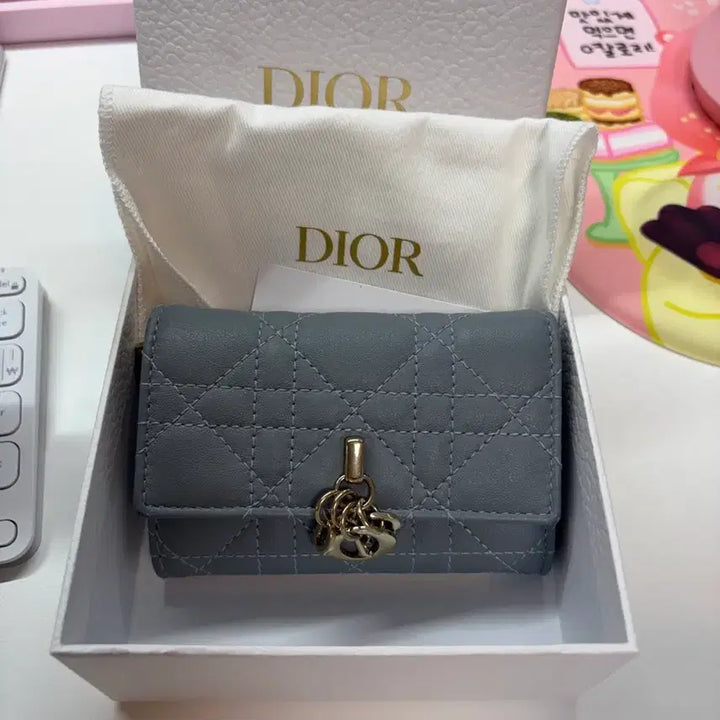 [BUNJANG] Dior My Dior Glycine Card Holder Cloud Blue / 디올 My Dior Glycine 카드지갑 클라우드블루