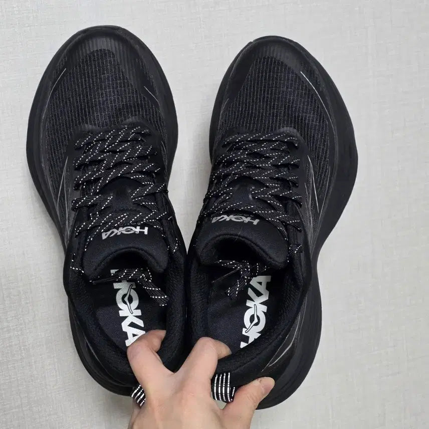 [BUNJANG] Hoka Bondi 8 TS Cage Black Silver Running Shoes / 호카 본디 8 TS 케이지 블랙실버 1155391-BKSV 운동화 260
