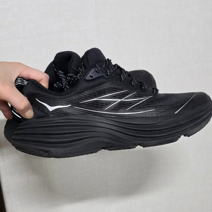 [BUNJANG] Hoka Bondi 8 TS Cage Black Silver Running Shoes / 호카 본디 8 TS 케이지 블랙실버 1155391-BKSV 운동화 260