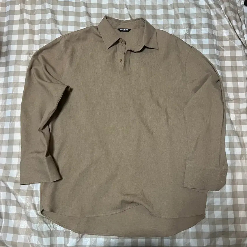 [BUNJANG] Drawfit Linen Half-Zip Up Shirt XL / 드로우핏 반집업 린넨셔츠 XL 와이셔츠 집업 셔츠 여름