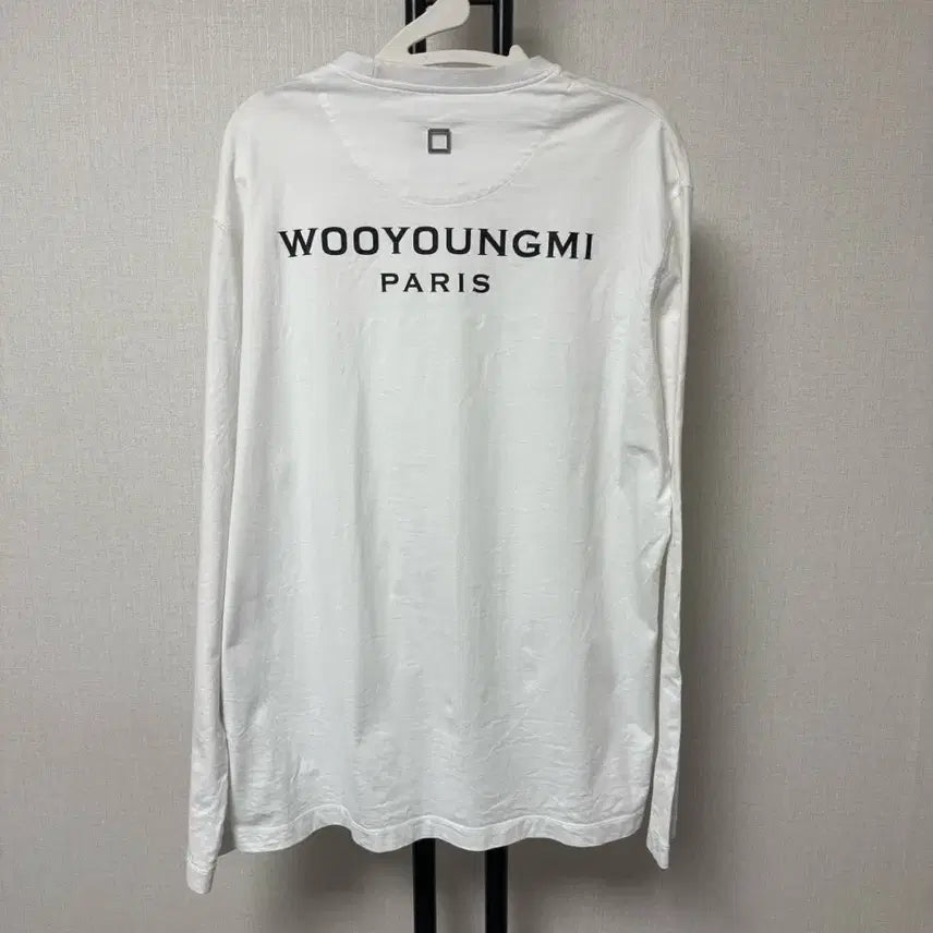 [BUNJANG] WooYoungMi Back Logo Long Sleeve White / [새상품급/46] 우영미 백로고 롱슬리브 화이트