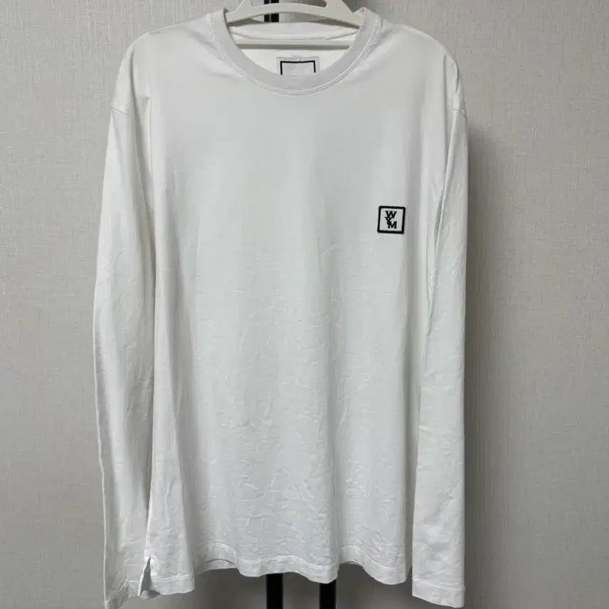 [BUNJANG] WooYoungMi Back Logo Long Sleeve White / [새상품급/46] 우영미 백로고 롱슬리브 화이트