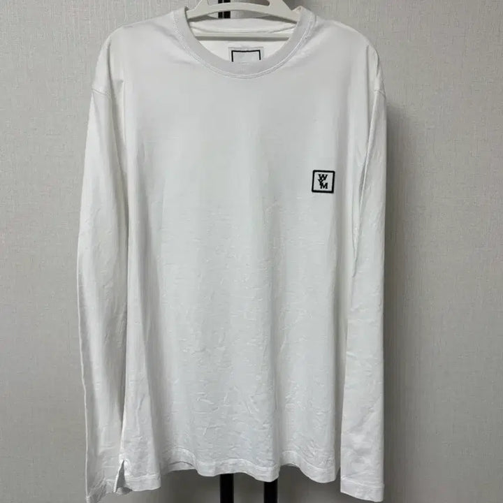 [BUNJANG] WooYoungMi Back Logo Long Sleeve White / [새상품급/46] 우영미 백로고 롱슬리브 화이트