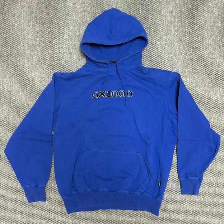 [BUNJANG] GX1000 Heavy Fleece Hoodie Royal Blue / GX1000 기모 헤비 후드
