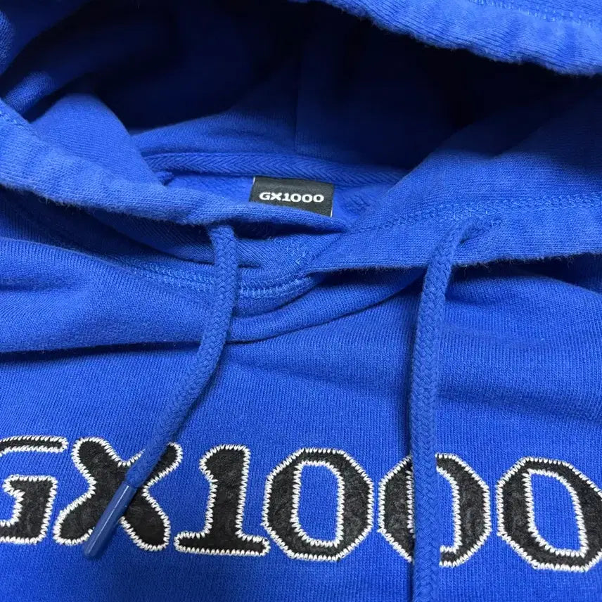 [BUNJANG] GX1000 Heavy Fleece Hoodie Royal Blue / GX1000 기모 헤비 후드