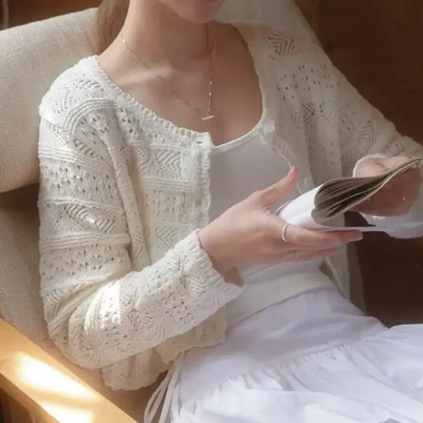 [BUNJANG] Riel Darjeeling Cardigan Ivory / 리엘 Darjeeling cardigan (ivory)