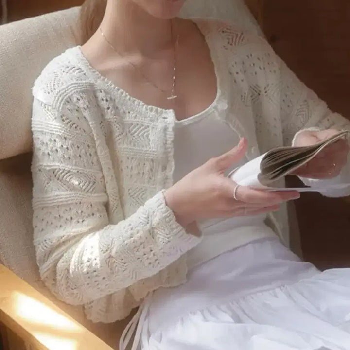 [BUNJANG] Riel Darjeeling Cardigan Ivory / 리엘 Darjeeling cardigan (ivory)