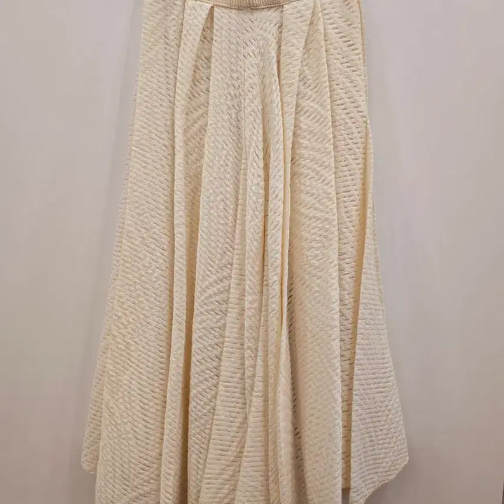 [BUNJANG] HANSOME Knit Flare Long Skirt Ivory / 한섬 니트플레어 롱스커트