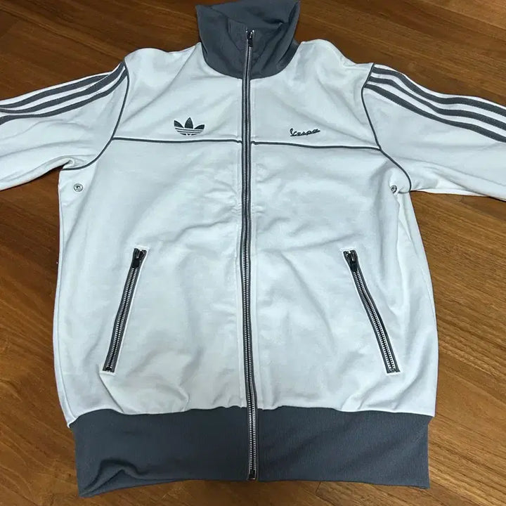 [BUNJANG] Adidas Vespa Firebird Track Jacket Oatmeal Charcoal / 아디다스 베스파 파이어버드 오트밀 챠콜 져지