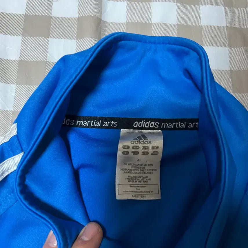 [BUNJANG] Adidas Martial Arts Track Top Blue XL / 아디다스 마샬아츠 져지 블루 XL 집업 삼선 트랙탑 Y2K