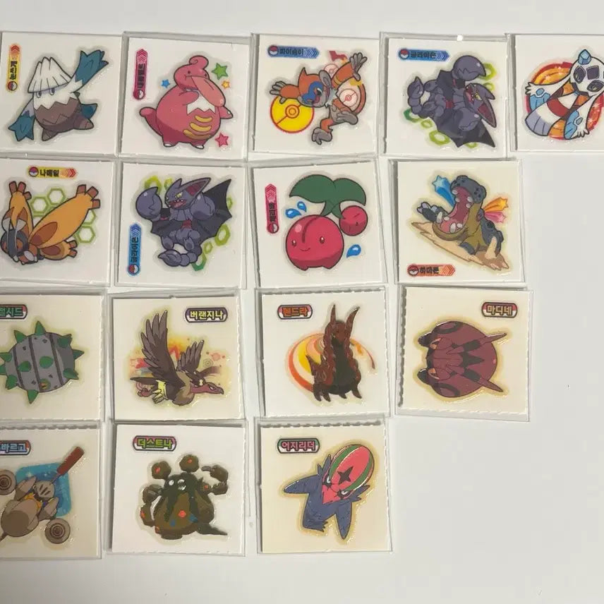 [BUNJANG] Pokemon Sticker Set / 고전문구 포켓몬스터 씰스티커 일괄