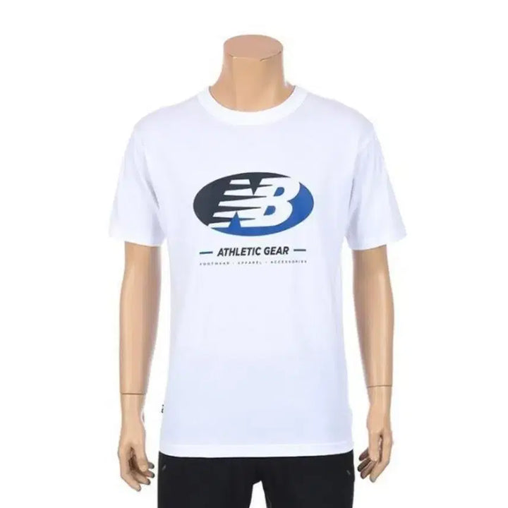 [BUNJANG] New Balance Graphic T-Shirt White &amp; Black / 뉴발란스 그래픽 반팔 화이트, 블랙 티셔츠