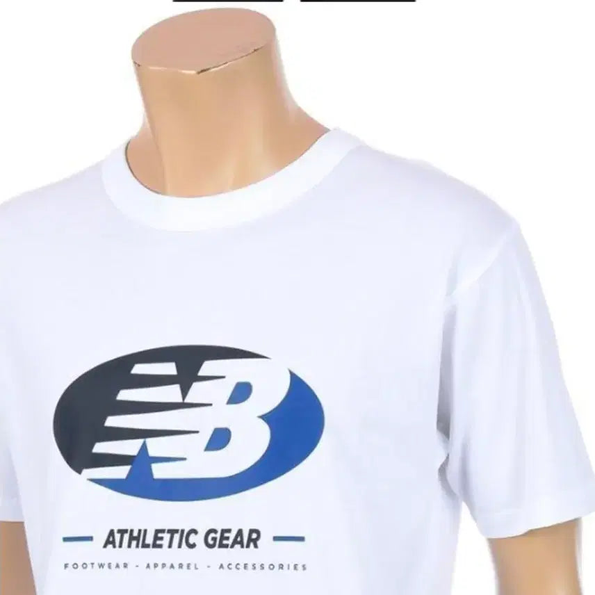 [BUNJANG] New Balance Graphic T-Shirt White &amp; Black / 뉴발란스 그래픽 반팔 화이트, 블랙 티셔츠