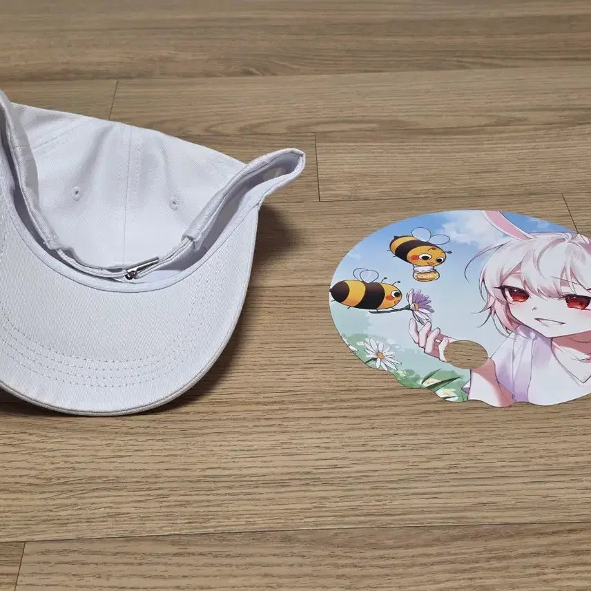 [BUNJANG] Dried Persimmon Hat + Fan Set / 꽃감이 모자+부채 팝니다