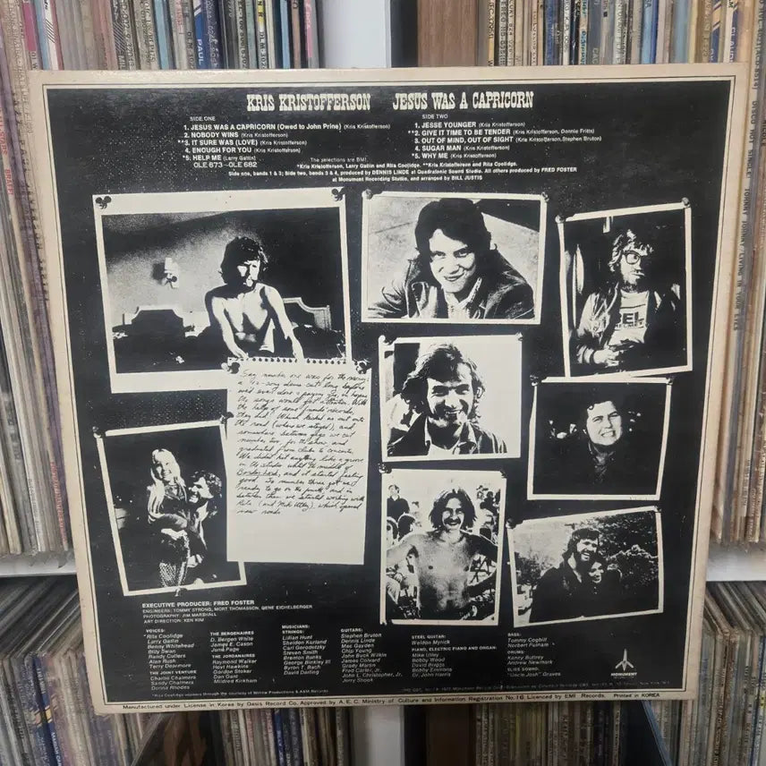 [BUNJANG] Kris Kristofferson LP Vinyl Record / 크리스 크리스토퍼슨 LP판