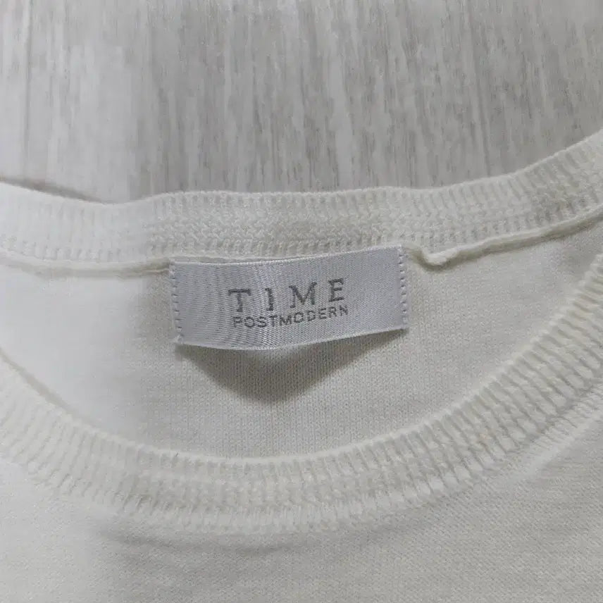 [BUNJANG] TIME Ivory Puff Sleeve Knit Blouse / TIME 아이보리 퍼프 소매 니트