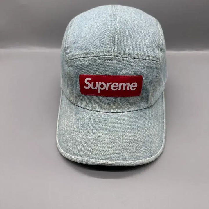 [BUNJANG] Supreme 21SS Washed Chino Twill Camp Cap Denim / 21SS 슈프림 워시드 치노 트윌 캠프캡 데님