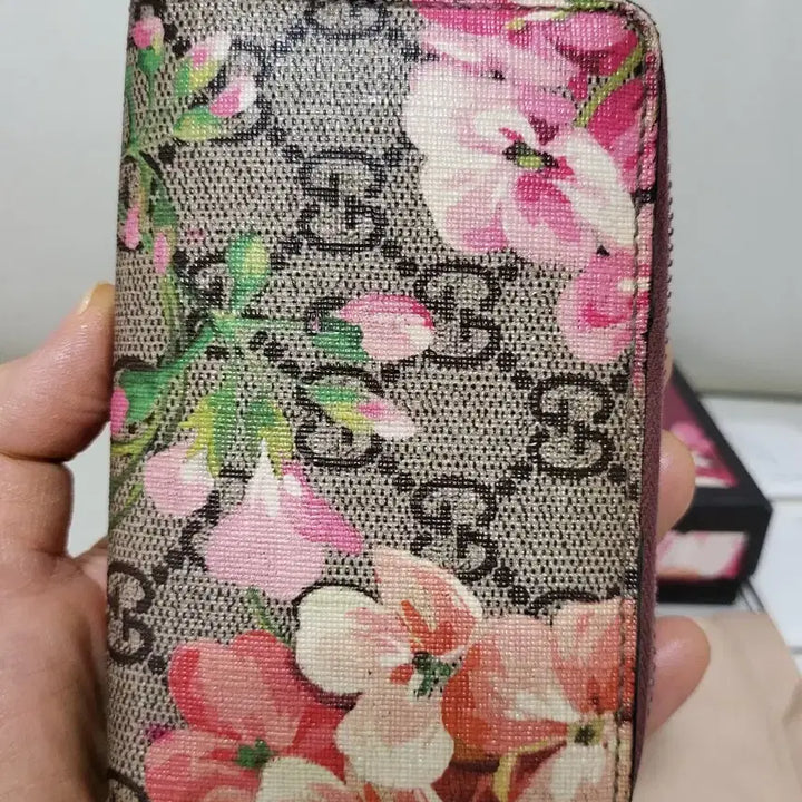 [BUNJANG] Gucci Bloom Zipped Card Holder / 구찌 블룸 지퍼돌이 카드지갑 정품