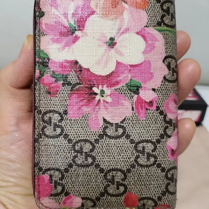 [BUNJANG] Gucci Bloom Zipped Card Holder / 구찌 블룸 지퍼돌이 카드지갑 정품