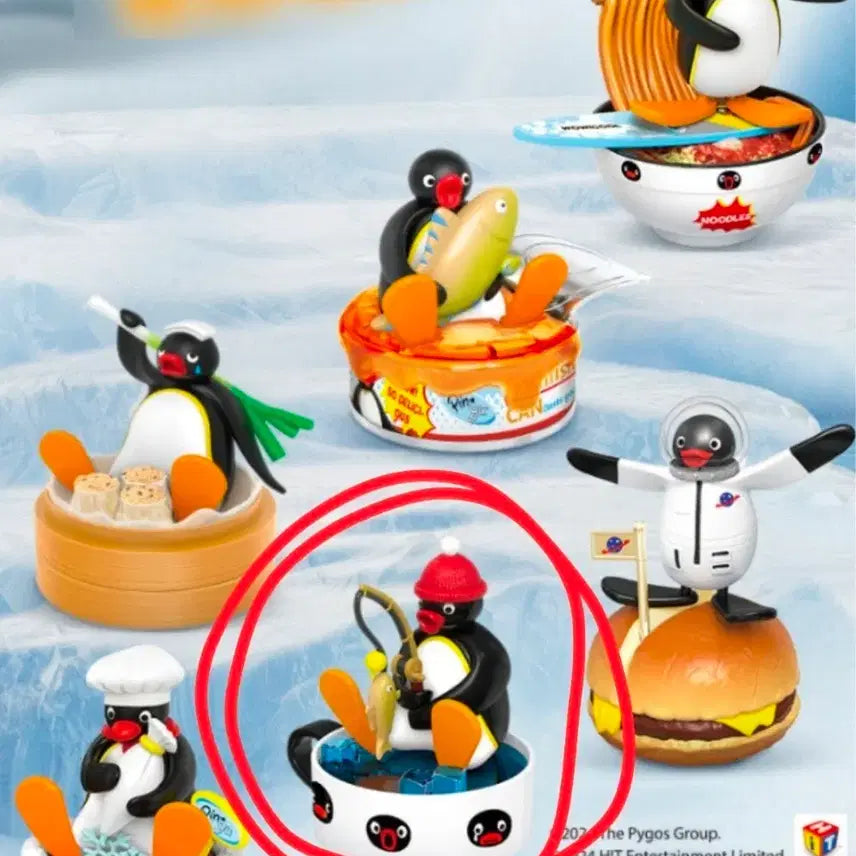 [BUNJANG] Pingu Fishing Figure / 핑구 낚시 피규어