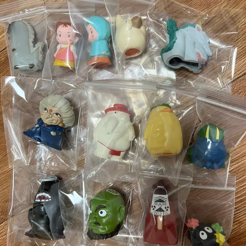 [BUNJANG] Studio Ghibli Finger Puppets Set (13 Types) / 지브리 손가락 캐릭터 인형 13종 일괄판매