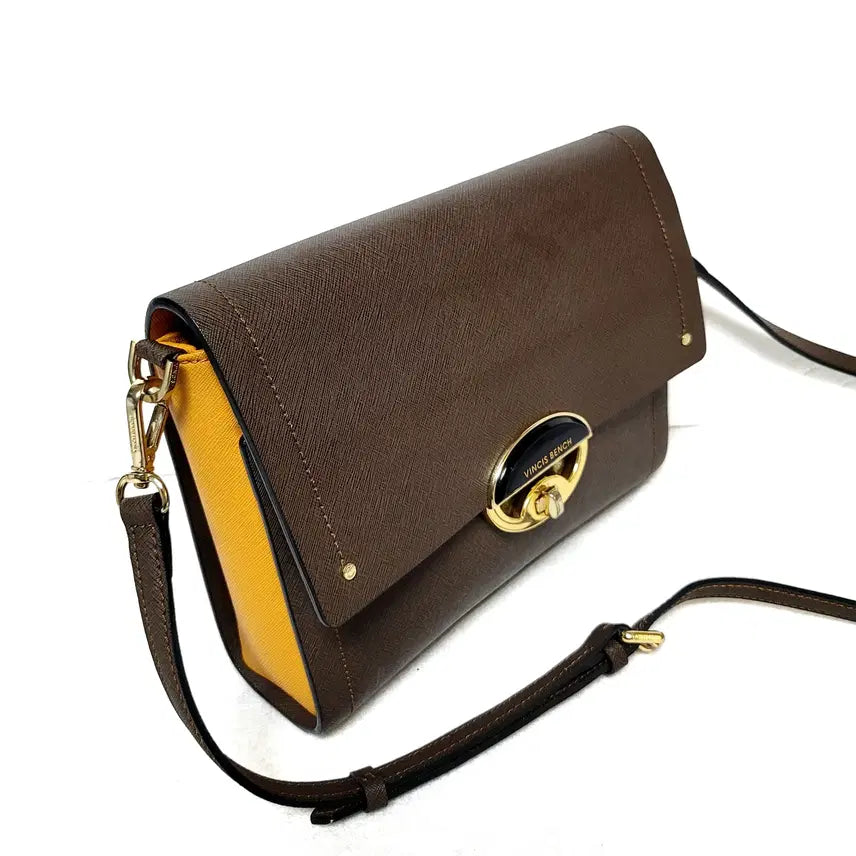 [BUNJANG] Vincis Bench Genuine Leather Crossbody Bag / 정품)빈치스벤치 가방(소가죽 크로스백)