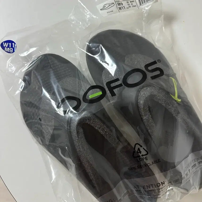 [BUNJANG] OOFOS U-FLEX Sandals Black 270 / [새상품] OOFOS 우포스 조리 블랙 270