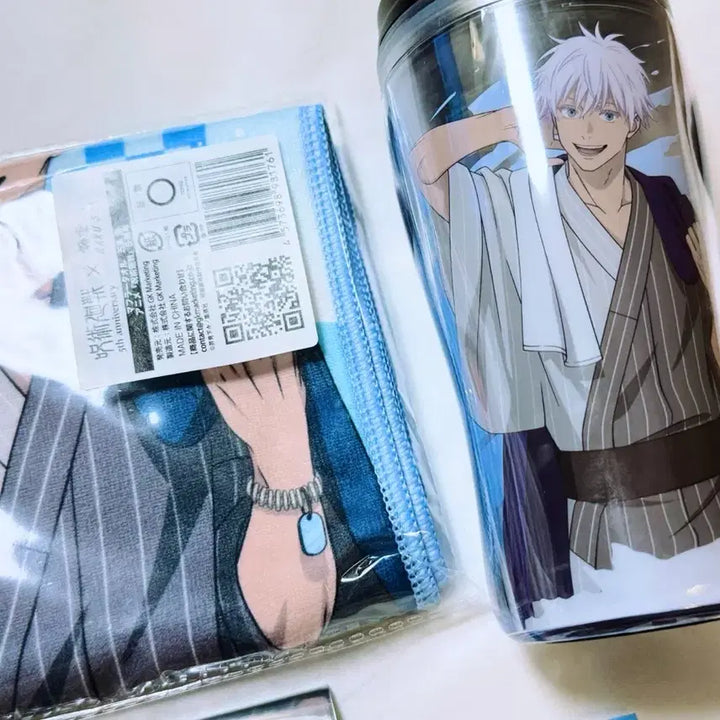 [BUNJANG] Jujutsu Kaisen 2026 Gōjō Satoru Collaboration Set / 주술회전 2026 극락탕 라쿠스파 아크릴스탠드 캔뱃지 타올 고죠 사토루