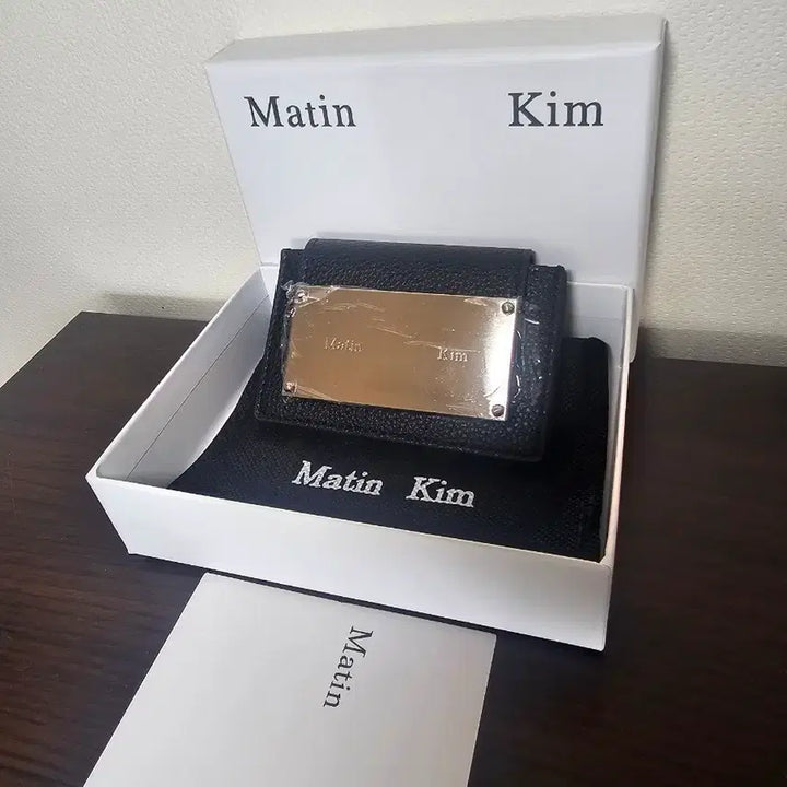 [BUNJANG] Matin Kim Black Bifold Wallet Full Set / 마뗑킴 블랙 지갑 풀세트