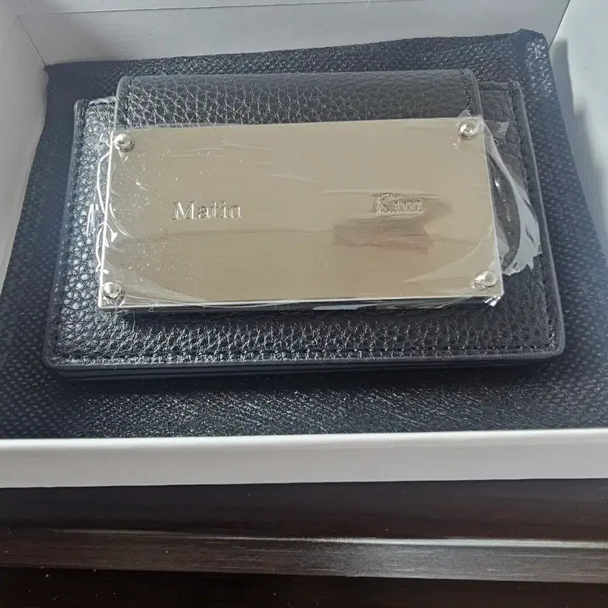 [BUNJANG] Matin Kim Black Bifold Wallet Full Set / 마뗑킴 블랙 지갑 풀세트