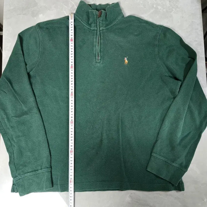 [BUNJANG] Polo Ralph Lauren Green Half-Zip Sweatshirt / 폴로 랄프로렌 하프집업 그린