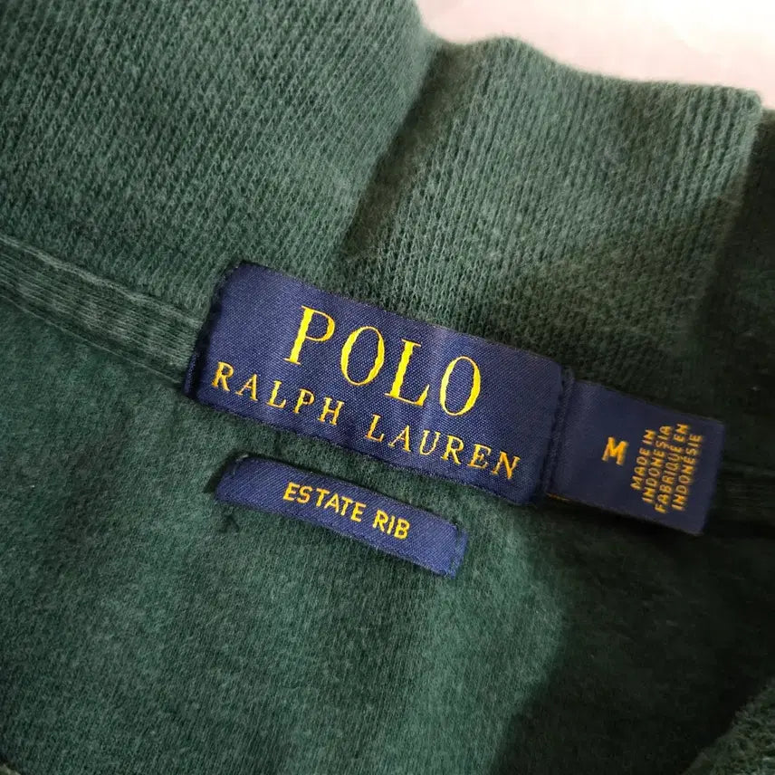 [BUNJANG] Polo Ralph Lauren Green Half-Zip Sweatshirt / 폴로 랄프로렌 하프집업 그린