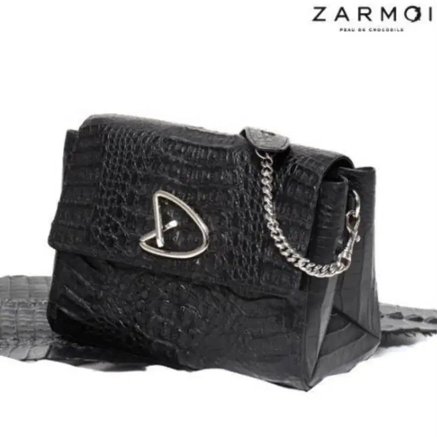 [BUNJANG] Jamoee Riebe Crocodile Leather Shoulder Crossbody Bag / 정품)잘모이 리에베 악어백   (상태굿)