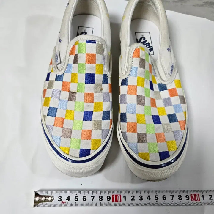 [BUNJANG] Vans Slip-On Checkerboard Multi-Color / 반스 슬립온 체크 멀티컬러