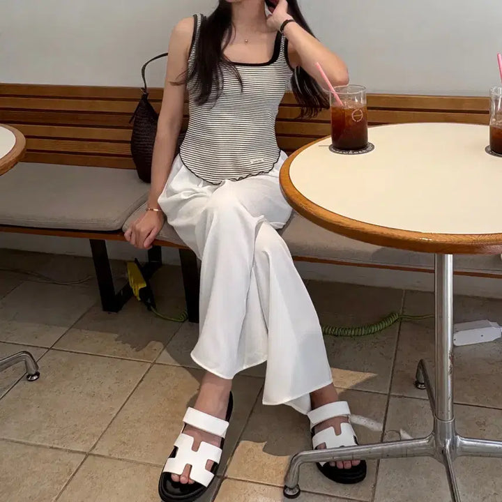 [BUNJANG] The Wish Easy Banding Pants Ivory / 리즈 더위시 이지 밴딩 팬츠 아이보리