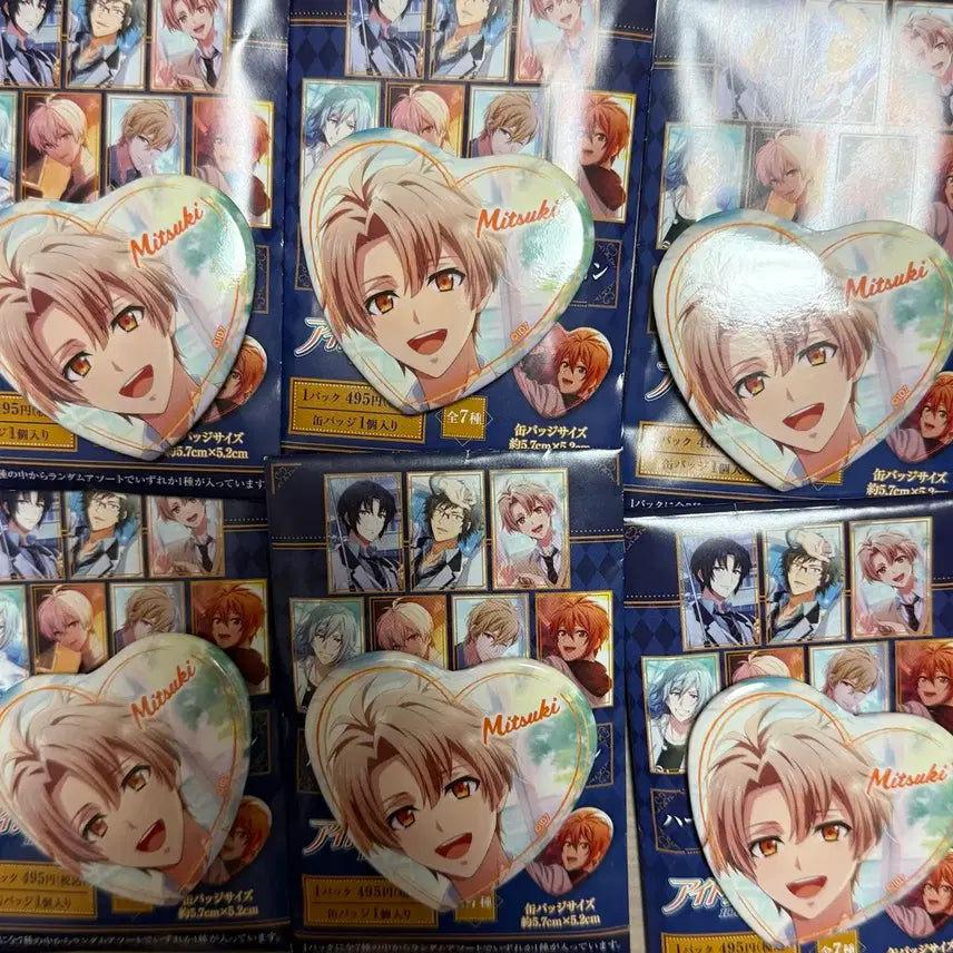 [BUNJANG] Idolish7 Izumi Mitsuki Bundle Set Heart Can Badge / 아이나나 아이돌리쉬세븐 이즈미 미츠키 하트캔뱃지 6개 일괄 양도