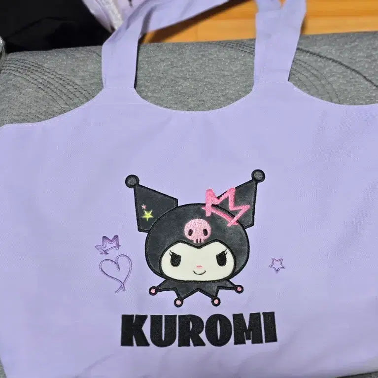 [BUNJANG] Kuromi Canvas Tote Bag Purple / 쿠로미 캔버스 토트백 퍼플 가방