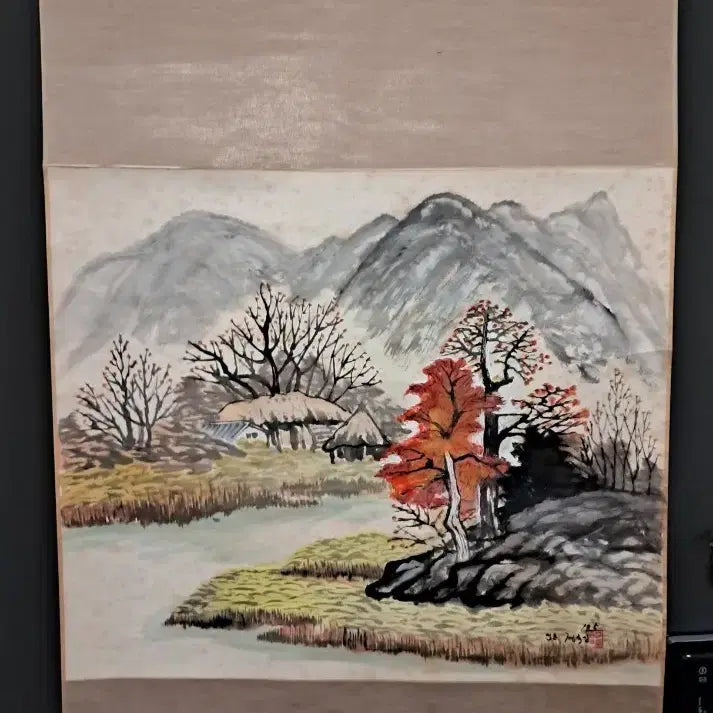 [BUNJANG] Korean Traditional Painting Landscape Scroll / 한국화 풍경 그림 족자