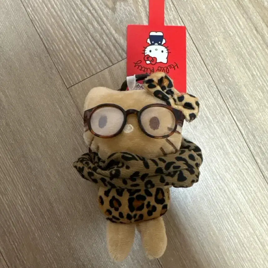 [BUNJANG] Leopard Print Kitty Keychain / 호피 키티 키링
