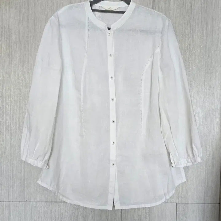 [BUNJANG] iSae Linen Blouse / 66~77/실측참고/iSae 이새 순백의 린넨 블라우스