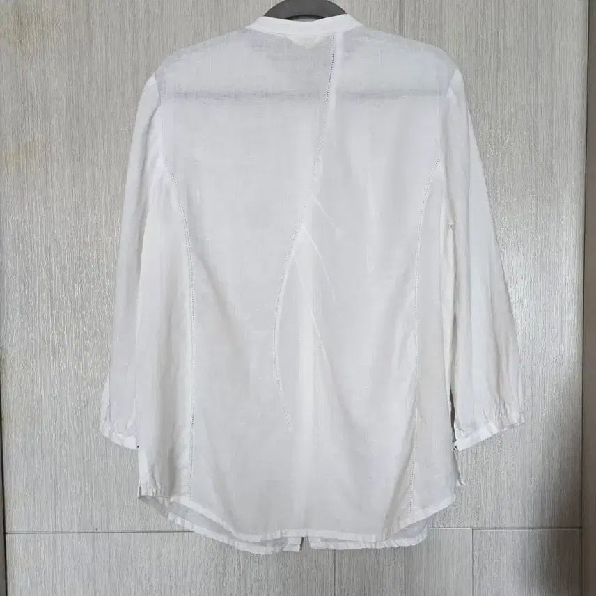[BUNJANG] iSae Linen Blouse / 66~77/실측참고/iSae 이새 순백의 린넨 블라우스