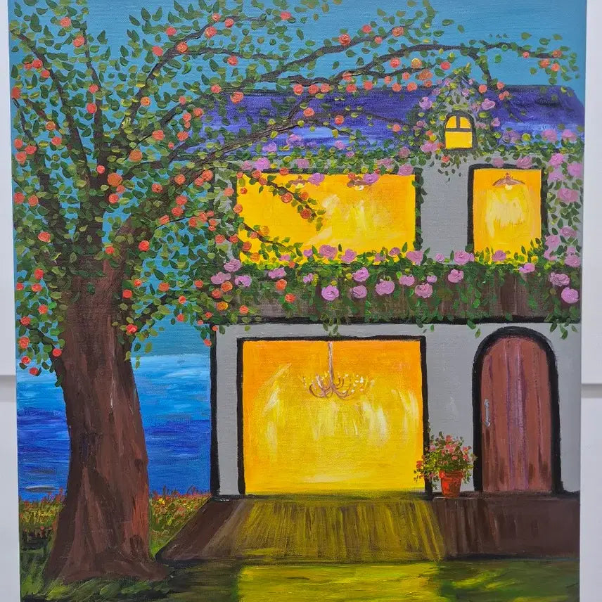 [BUNJANG] Happy Night Canvas Painting / 꿈같이 행복한 밤