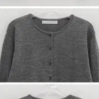 [BUNJANG] DailyJew Melon Basic Cardigan Grey / 데일리쥬 가디건 그레이