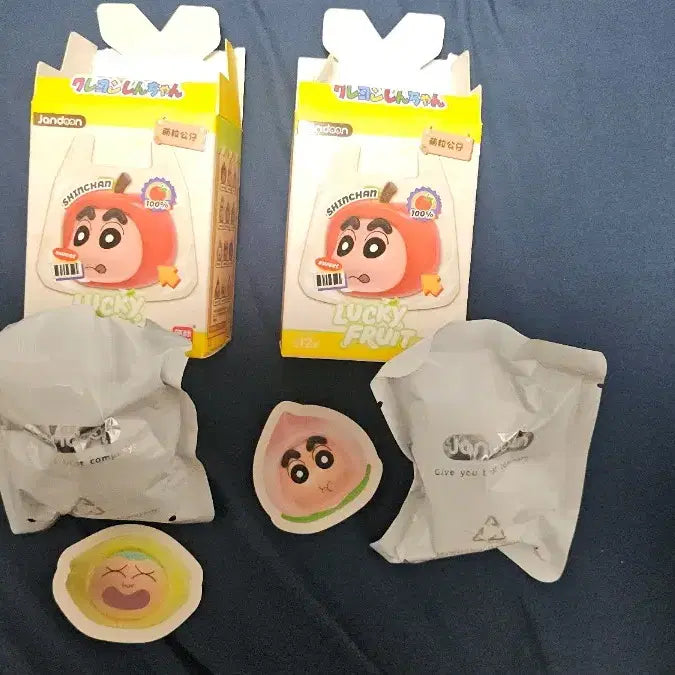 [BUNJANG] Crayon Shin-chan Lucky Fruits Mini Figure Bundle Set / 일괄) 짱구 럭키프루츠 과일 미니 피규어