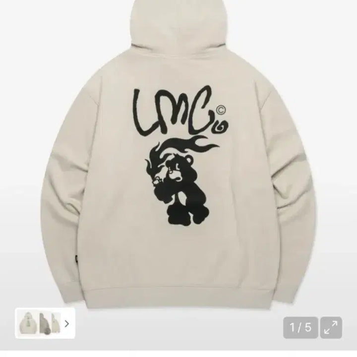 [BUNJANG] LMC Flame Bear Hoodie Sand / 엘엠씨 LMC FLAME BEAR HOODIE sand