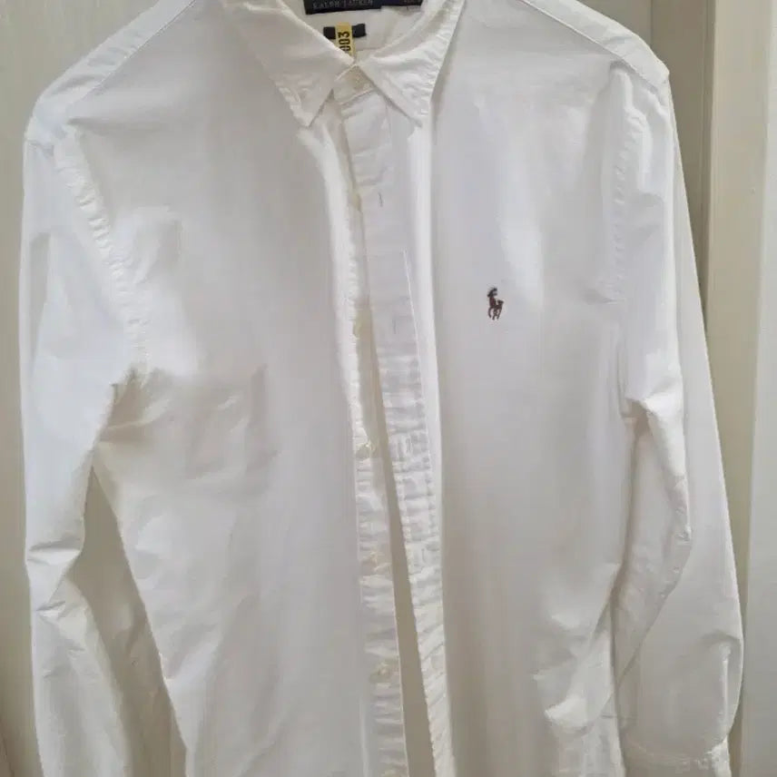 [BUNJANG] Polo Ralph Lauren White Slim Fit Oxford Shirt / 폴로 랄프로렌 화이트 슬림핏 옥스퍼드 셔츠