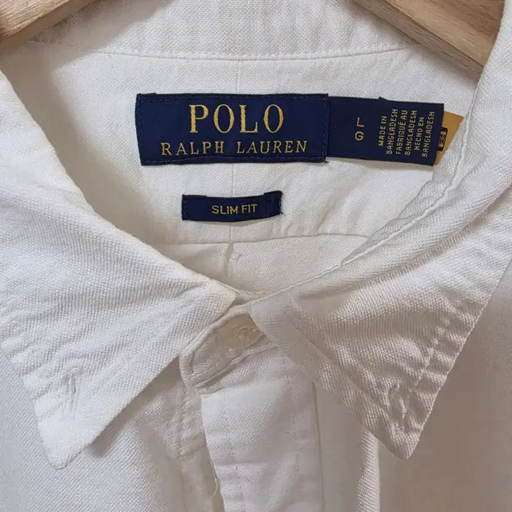 [BUNJANG] Polo Ralph Lauren White Slim Fit Oxford Shirt / 폴로 랄프로렌 화이트 슬림핏 옥스퍼드 셔츠