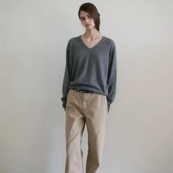 [BUNJANG] Artto Tone Cotton Denim Beige Pants L Size / 아르토 artto 톤 코튼 데님 베이지