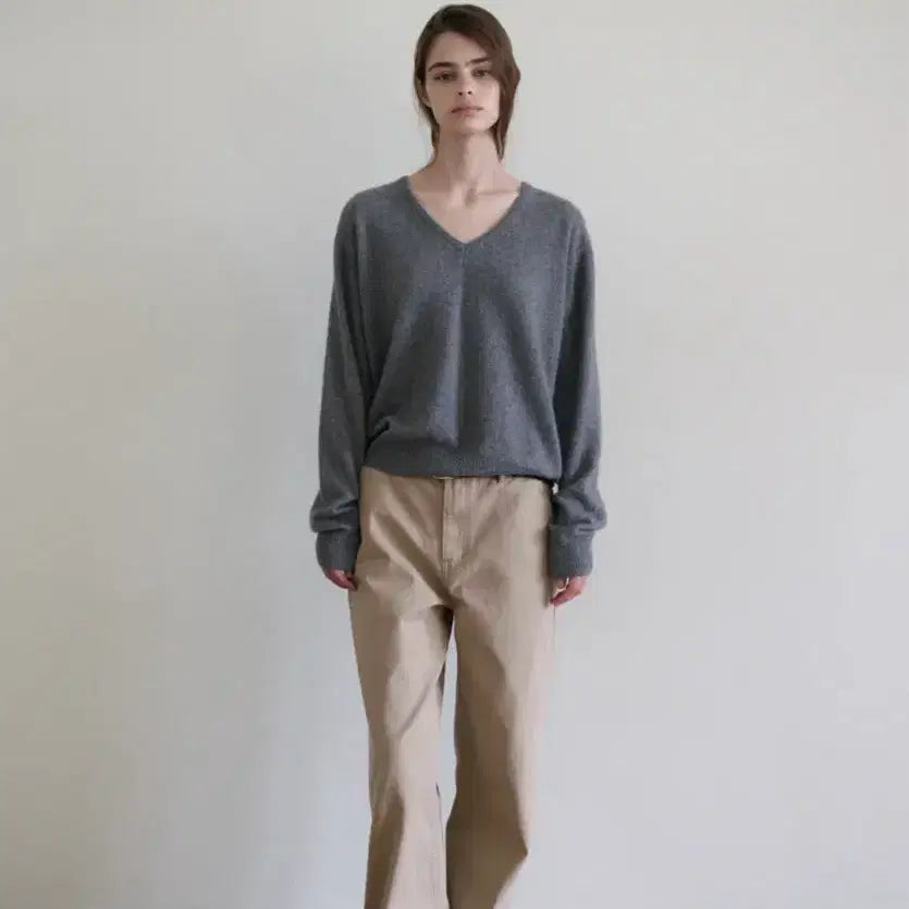 [BUNJANG] Artto Tone Cotton Denim Beige Pants L Size / 아르토 artto 톤 코튼 데님 베이지