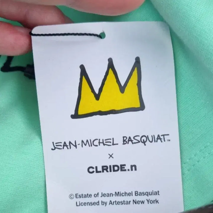 [BUNJANG] Jean-Michel Basquiat Oversized Short-Sleeve T-Shirt Mint / JEAN-MICHEL BASQUIAT 반팔 티셔츠 민트